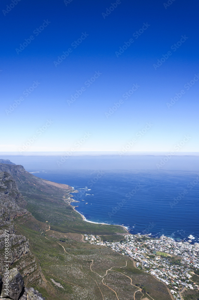 Beautiful seaside scenery and blue sky, Cape Town, South Africa Beautiful seaside scenery and blue sky, Cape Town, South Africa