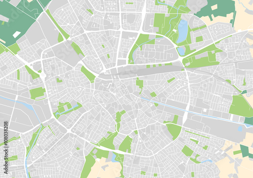 vector city map of Eindhoven  Netherlands