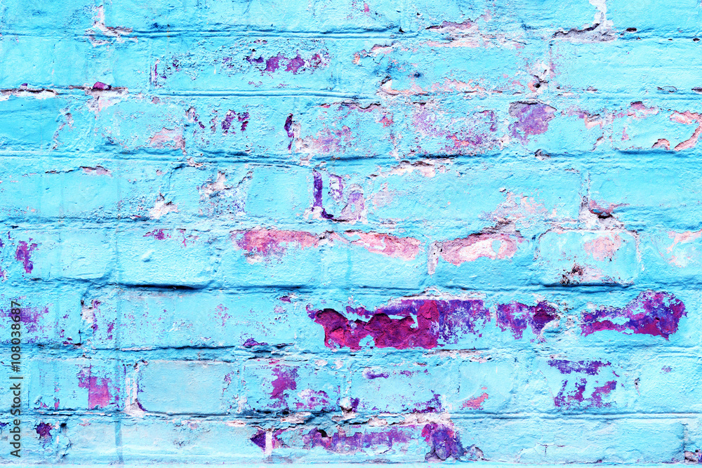 Obraz premium Brick texture with scratches and cracks