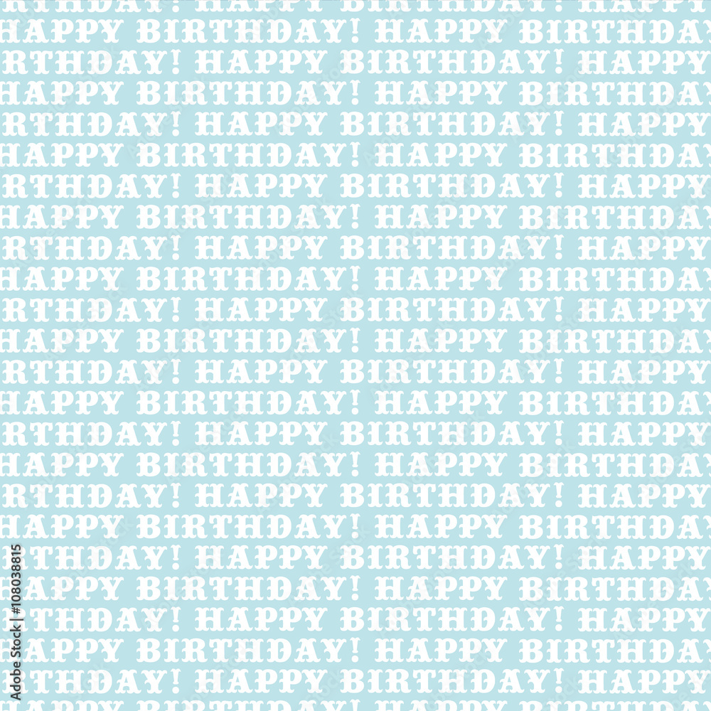 blue happy birthday background