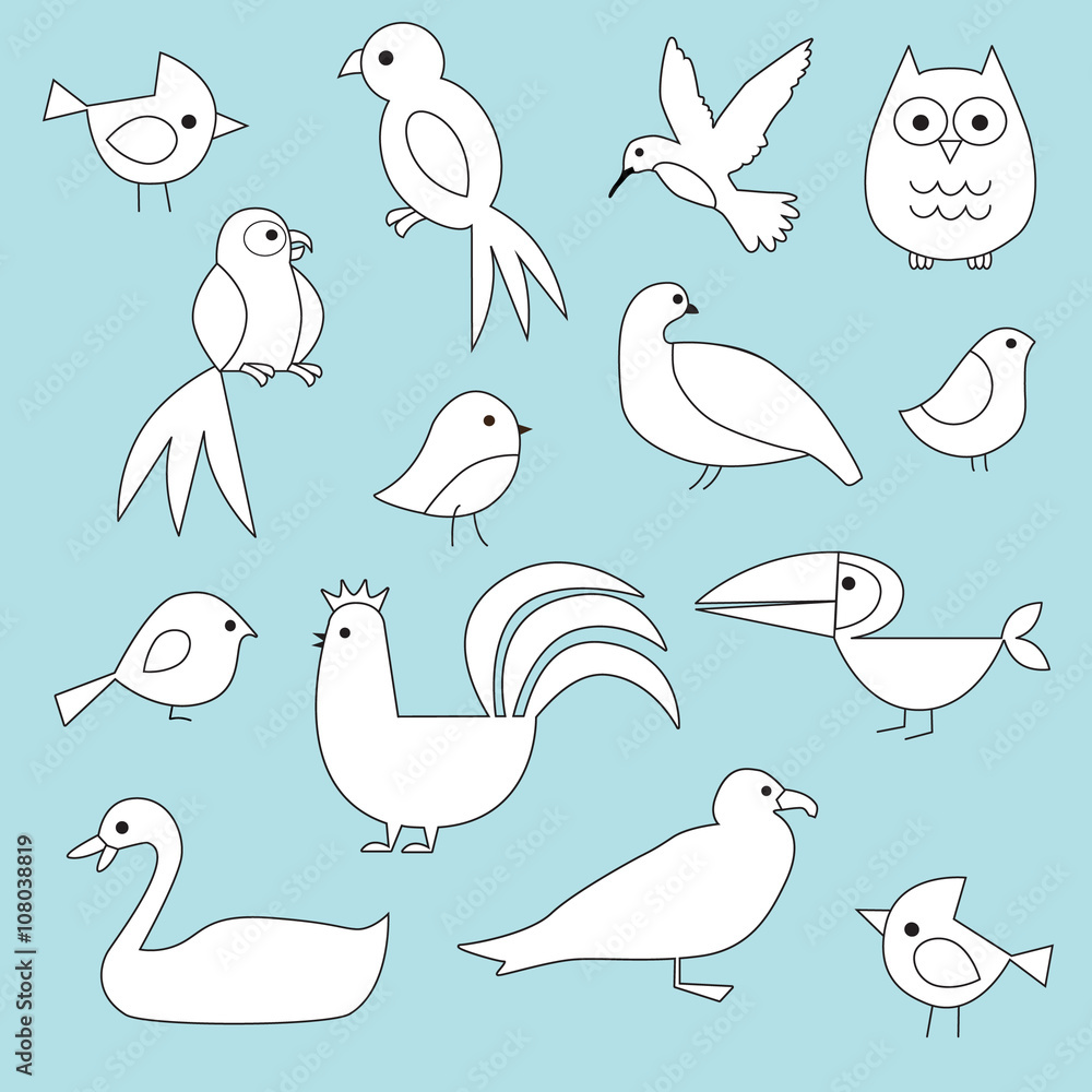 black outline birds clipart black outline birds clipart