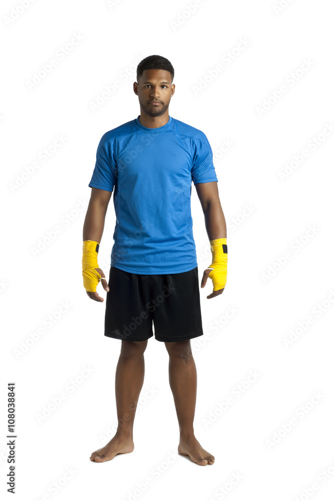 portrait of a male boxer