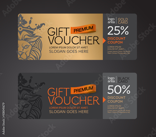 Gift voucher coupon.