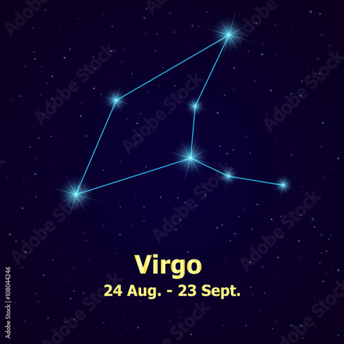 Symbol Virgo zodiac sign.