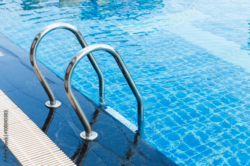 Swimming pool hand rails