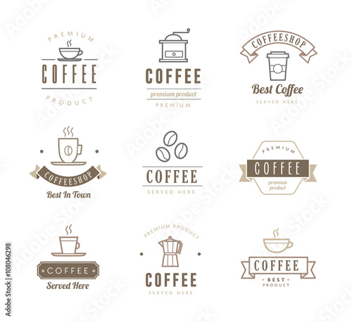 Coffee Icons - Labels
