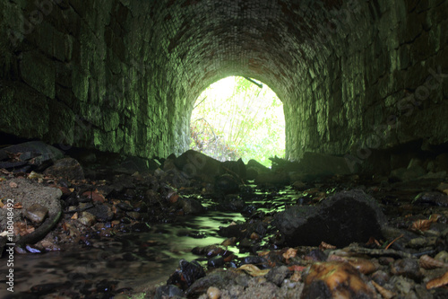old tunnel in the forest