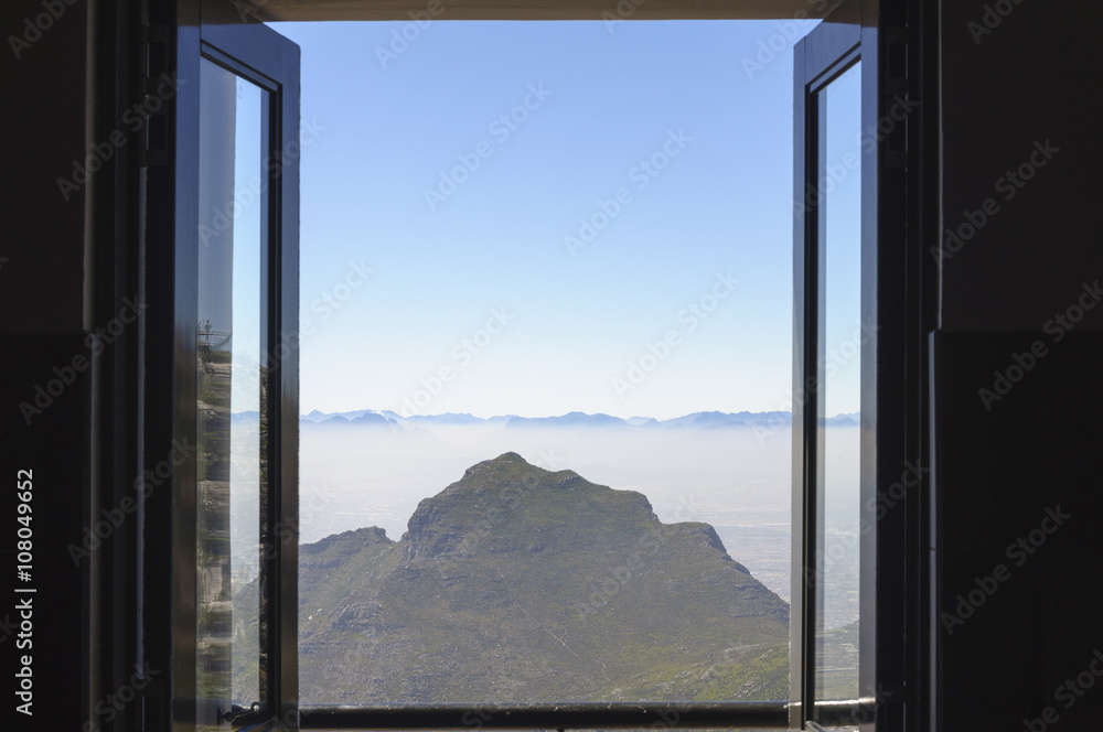 Mountain scenery and blue sky Mountain scenery and blue sky