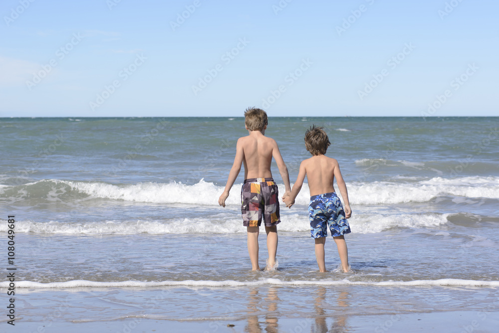 Enjoying the Waves on the Beach Enjoying the Waves on the Beach