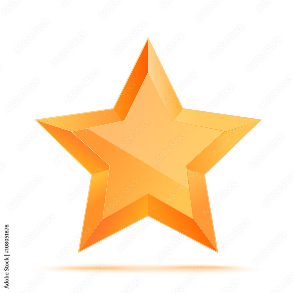 Realistic 3D gold star. Award winner. Good job. The best reward. bulk copper star. Simple star on a white background. The award for the best choice. Premium class. illustration Realistic 3D gold star. Award winner. Good job. The best reward. bulk copper star. Simple star on a white background. The award for the best choice. Premium class. illustration