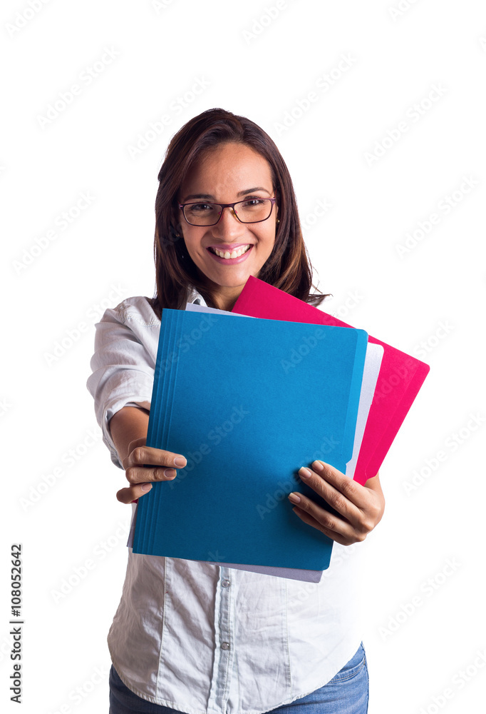 student girl really happy for good grades student girl really happy for good grades