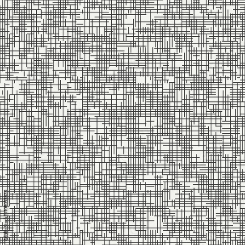 Geometric abstract seamless discrete pattern. Wrapping paper. Scrapbook. Tiling. Vector illustration. Background. Graphic dashed strokes texture. Fine ripple structure. Seamless lattice pattern.