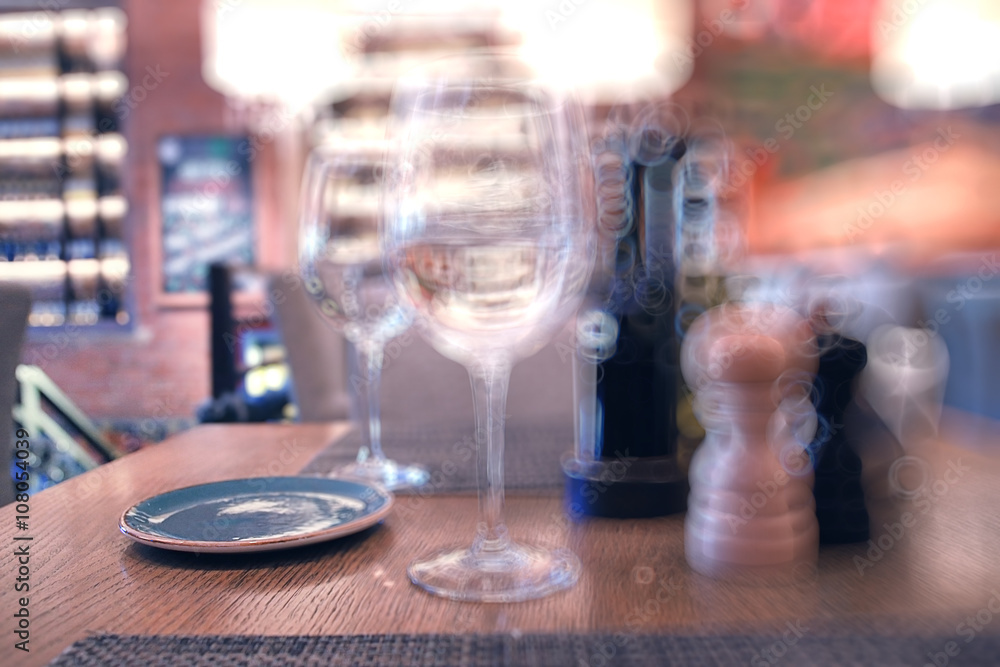 blurred background style Italian restaurant