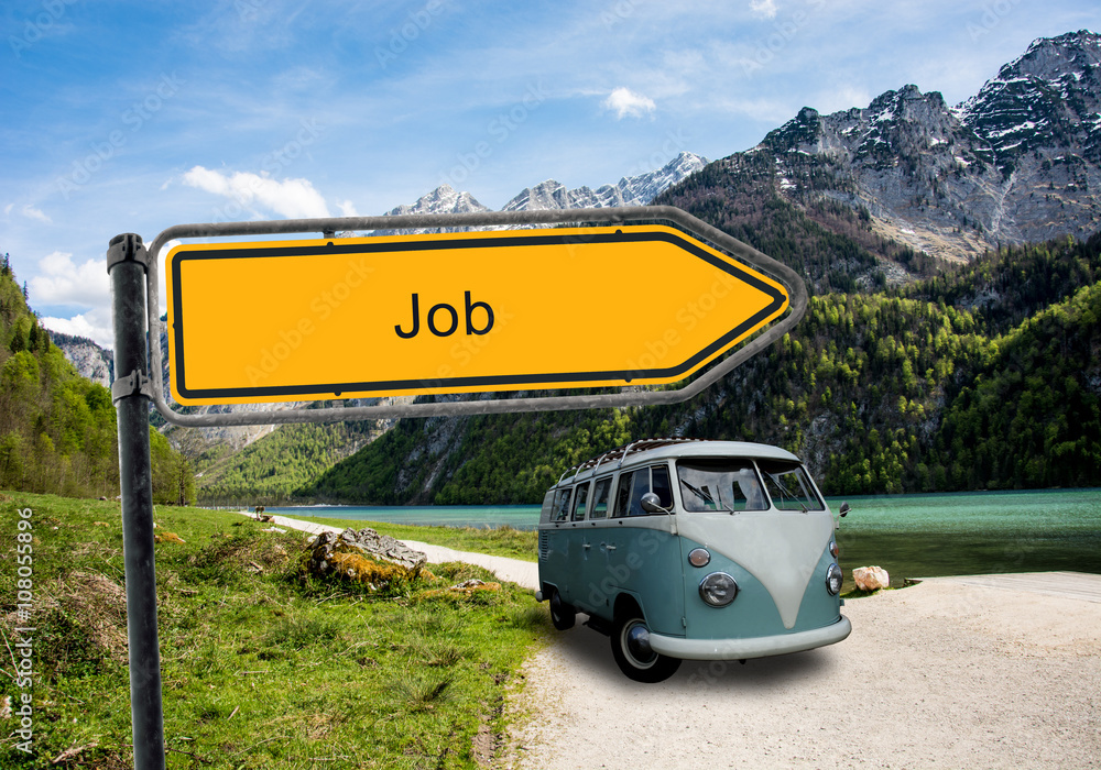 Fototapeta premium Schild 45 - Job