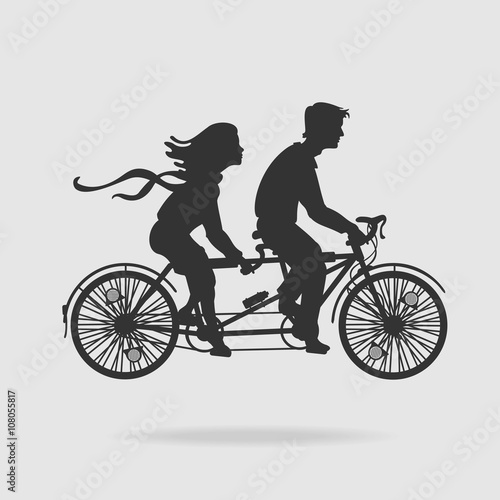 Vector Couple on Tandem Bicycle