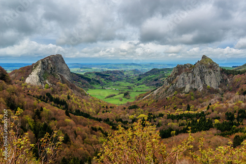 Volcans d'Auvergne regional natural park, Auvergne, France.