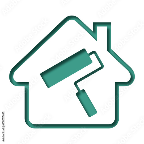 Logo maison et travaux.