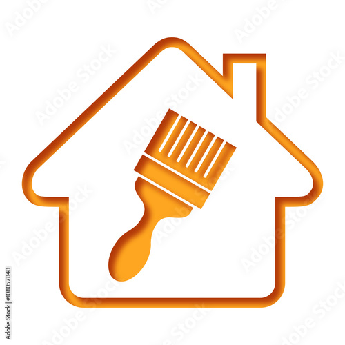 Logo maison et travaux.