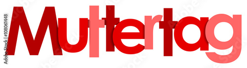 Muttertag Schriftzug