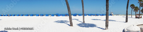 Panoramic Clearwater beach Florida