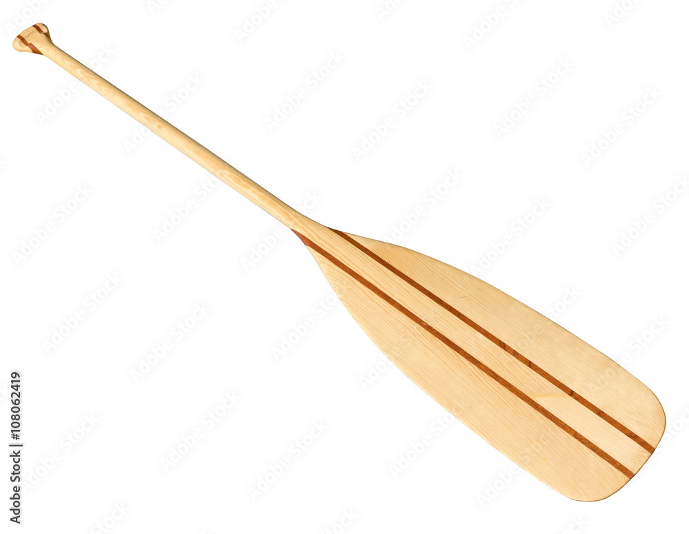 Canoe paddle isolated on white. Clipping path included. Canoe paddle isolated on white. Clipping path included.