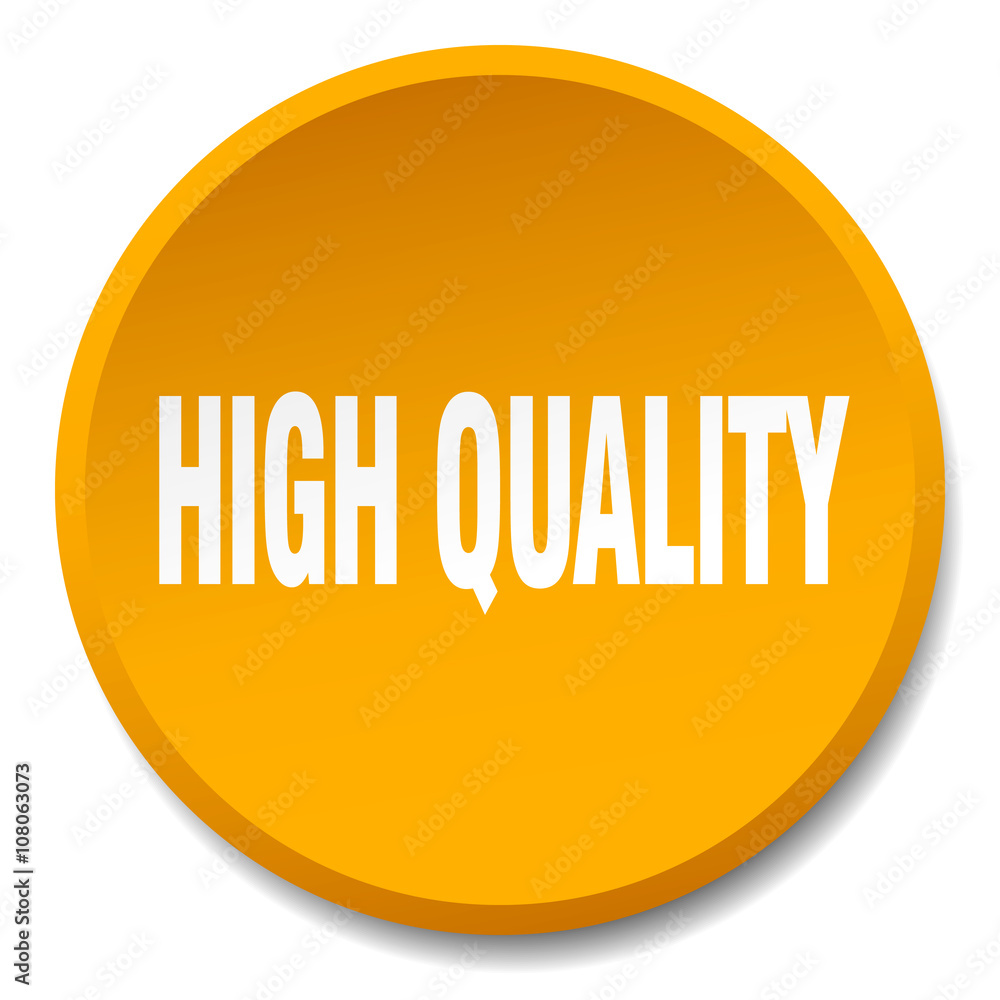 high quality orange round flat isolated push button high quality orange round flat isolated push button