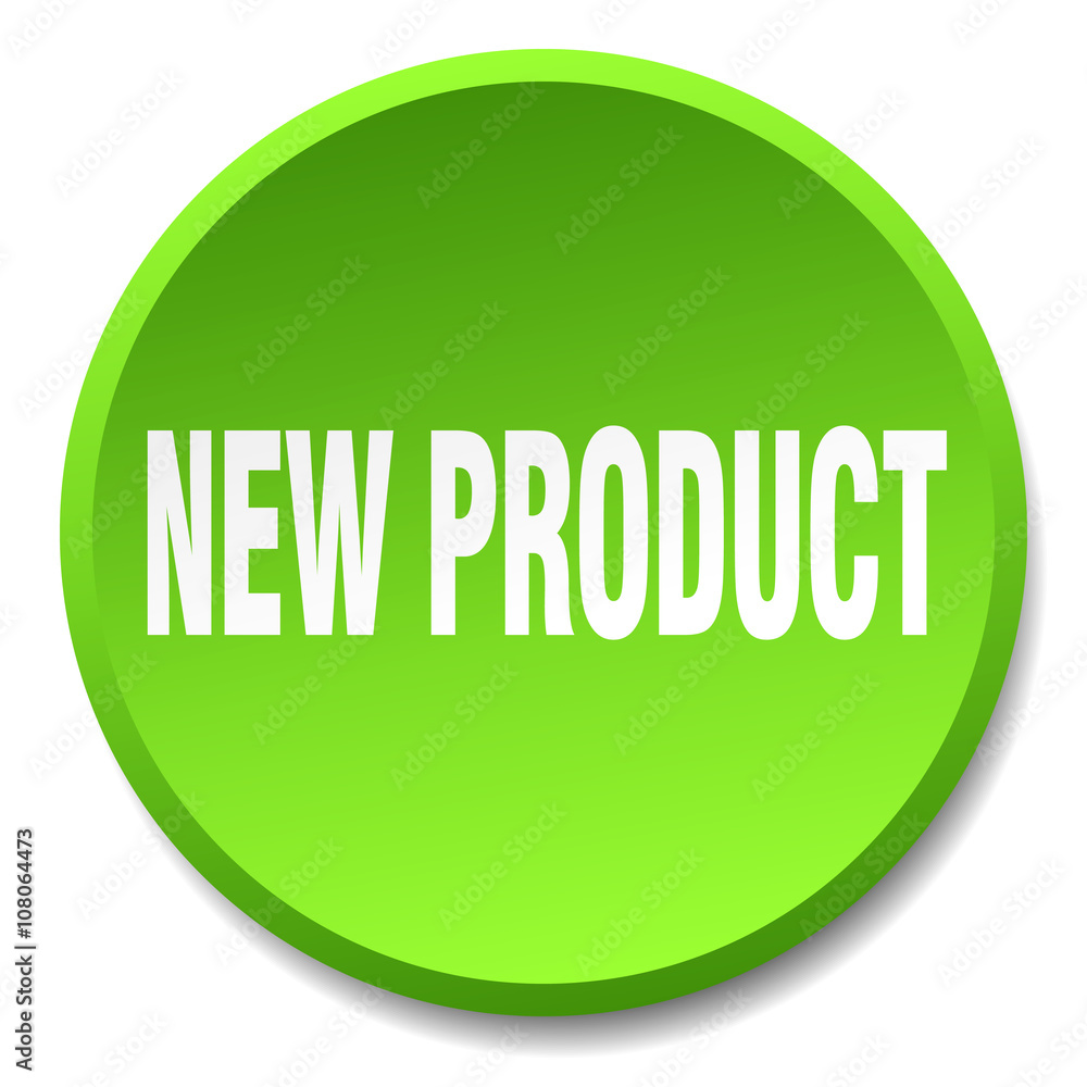 new product green round flat isolated push button new product green round flat isolated push button