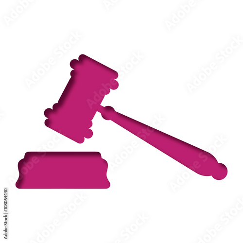 Logo marteau justice.
