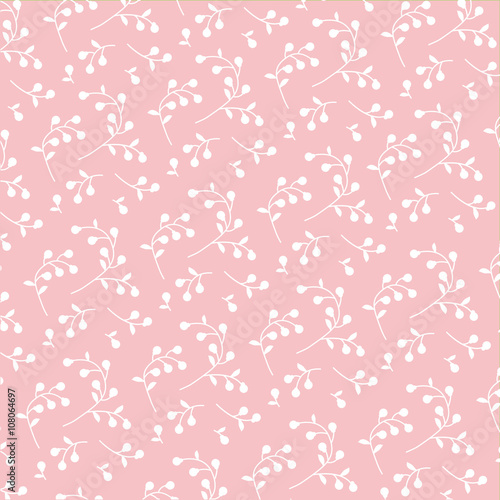 Foto pink tossed floral