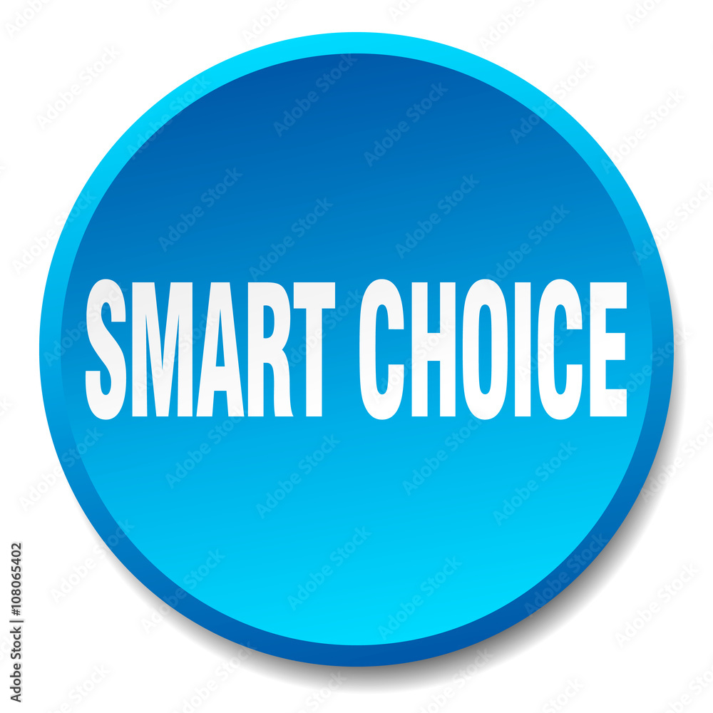 smart choice blue round flat isolated push button smart choice blue round flat isolated push button