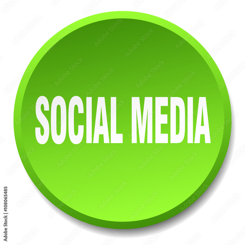 social media green round flat isolated push button social media green round flat isolated push button