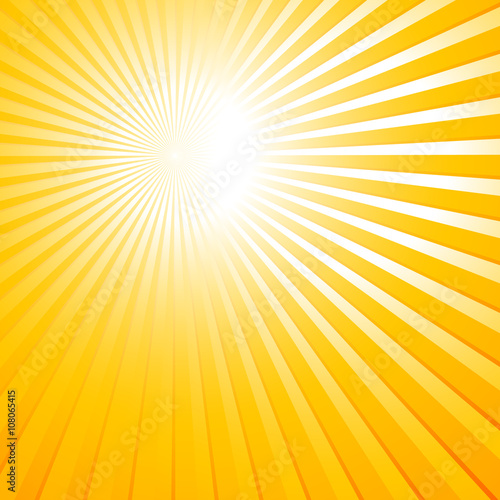 abstract summer background with sun rays