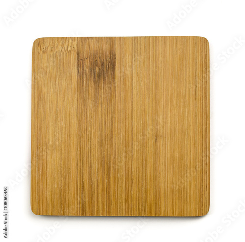 wooden cutting board isolated on a white background / Empty vintage cutting board on planks food background concept / Wooden board isolated on white 