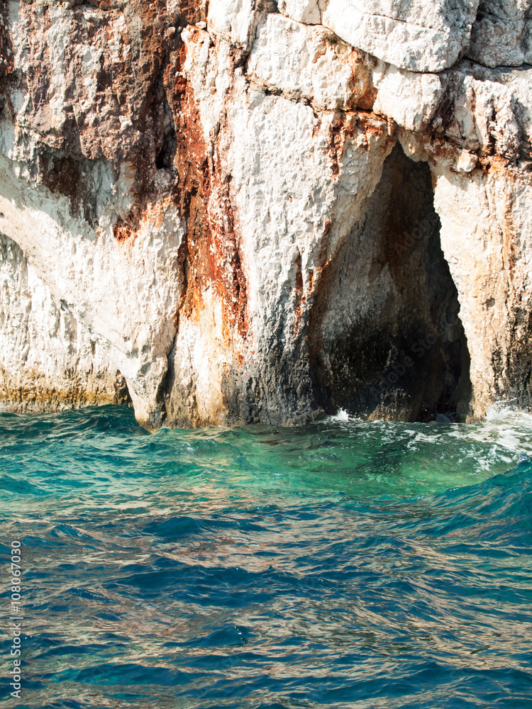 coastline of Zante, Greece