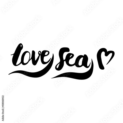 Love sea lettering.