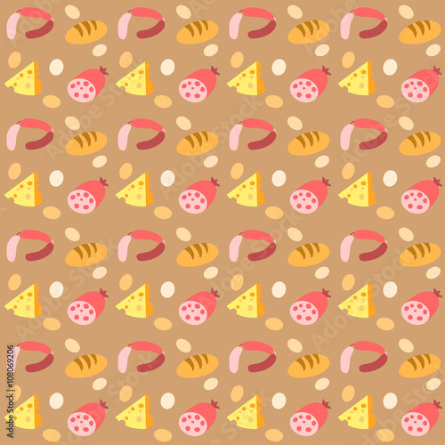  pattern with foods
