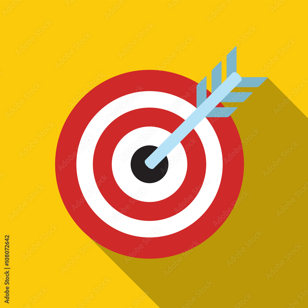 Target Flat Concept Icon Vector Illustration. Target Icon Image. Target Flat Concept Icon Vector Illustration. Target Icon Image.