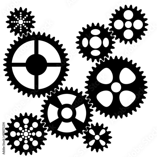 Connected gears.