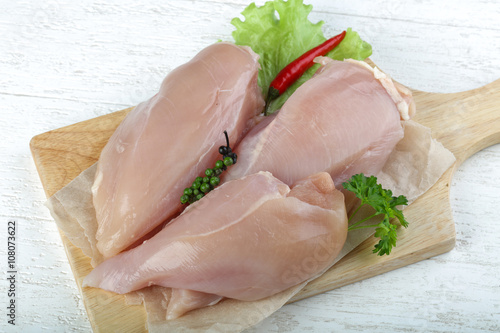 Raw chicken breast