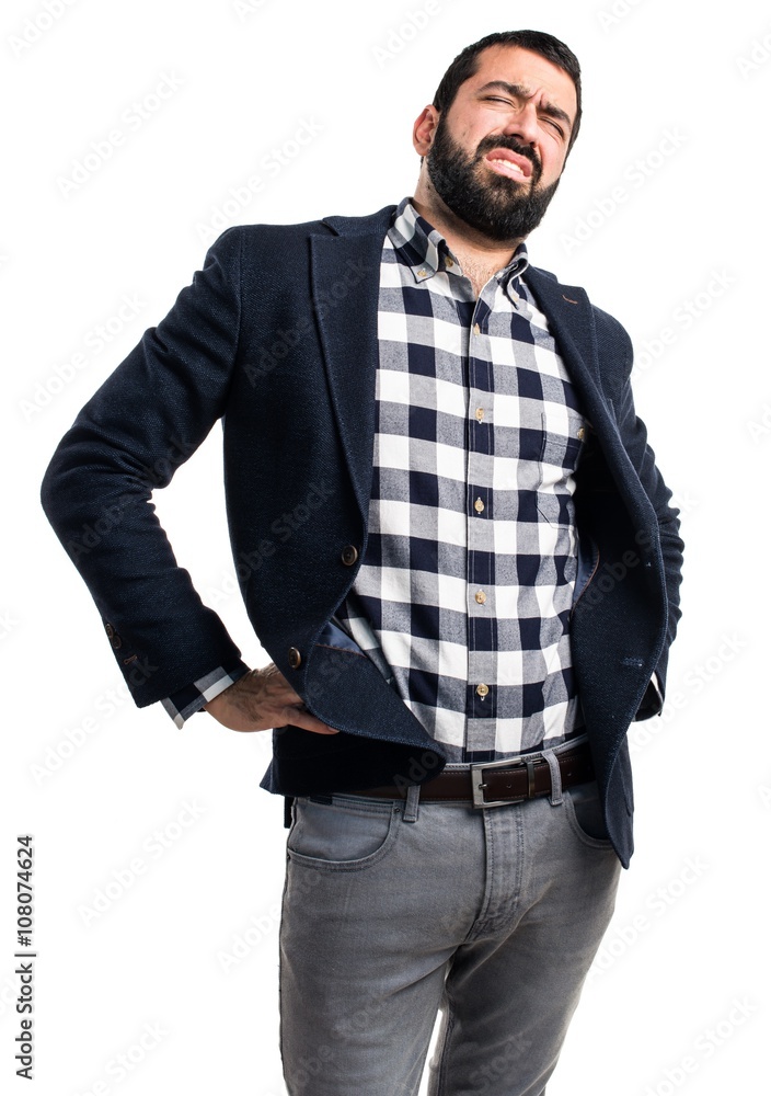 Man with back pain Man with back pain