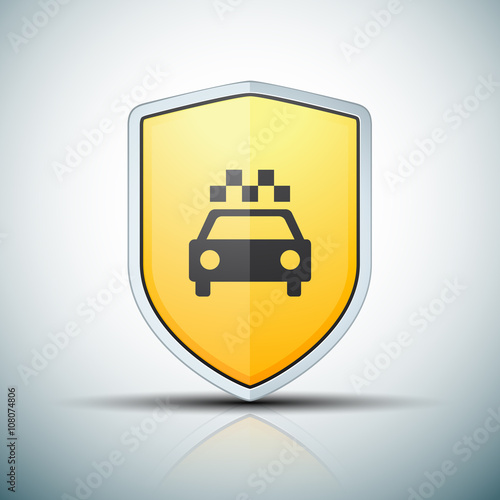 Taxi shield sign