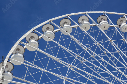 big ferris wheel against a blue sky in Marseilles