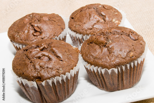 Homemade Chocolate Cinnamon Muffins