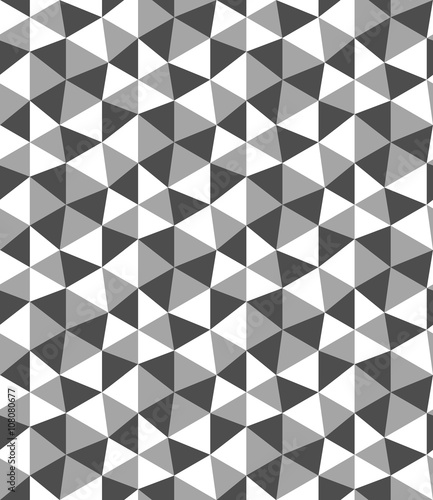 Seamless Geometric Pattern. Regular Tiled Ornament. Vector.