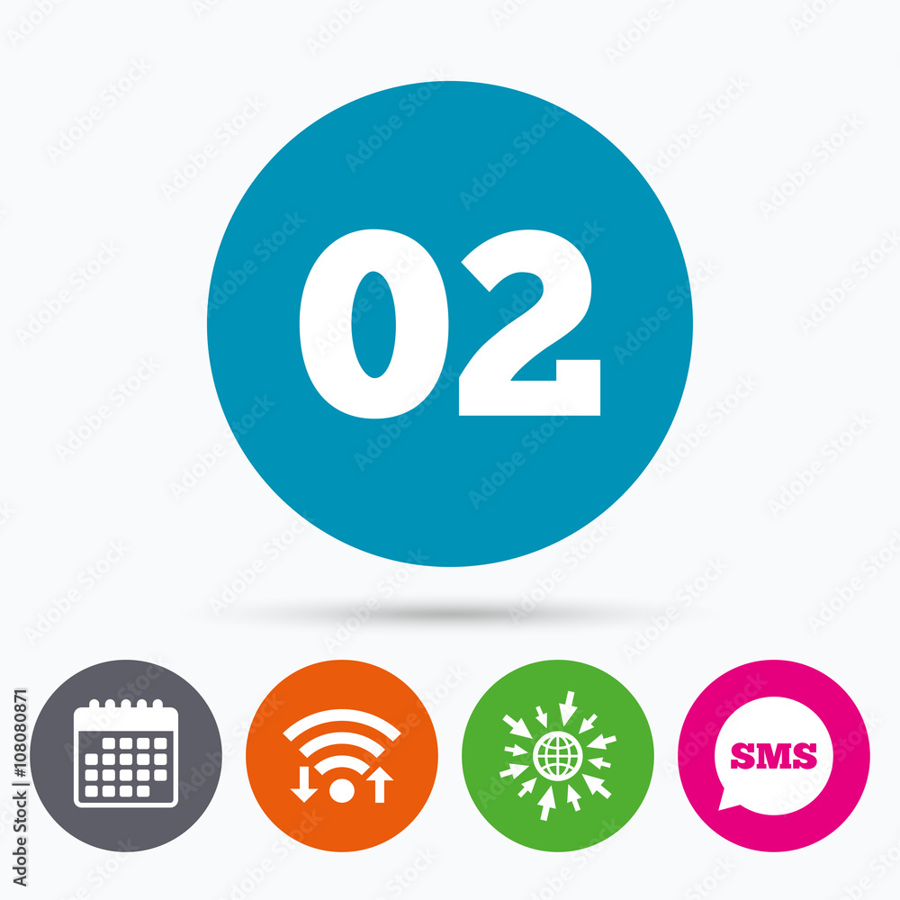 Second step sign. Loading process symbol. Second step sign. Loading process symbol.