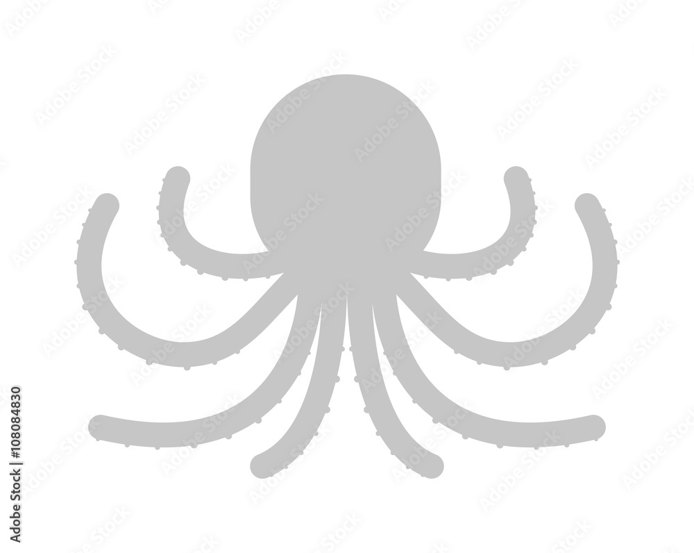 Illustration of cartoon octopus vector. Illustration of cartoon octopus vector.