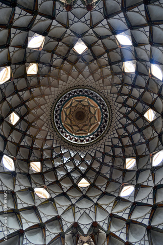 Cupola with small ventilation holes in Iranian Bazaar 