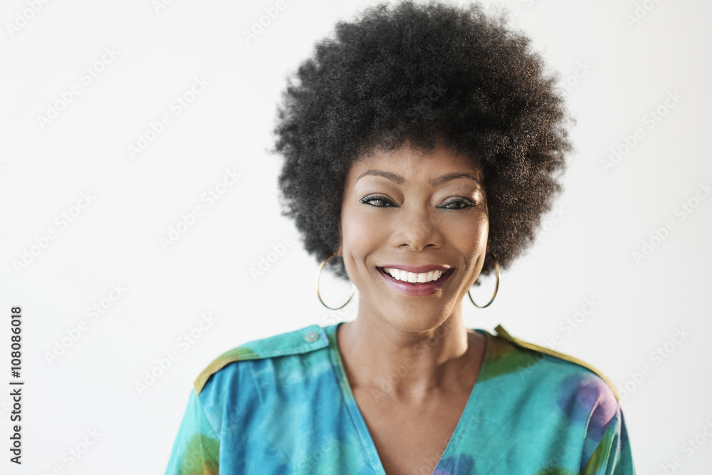 Close up of smiling African American woman Close up of smiling African American woman
