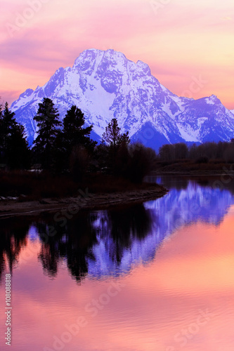 Mount Moran - Grand Tetons Sunset