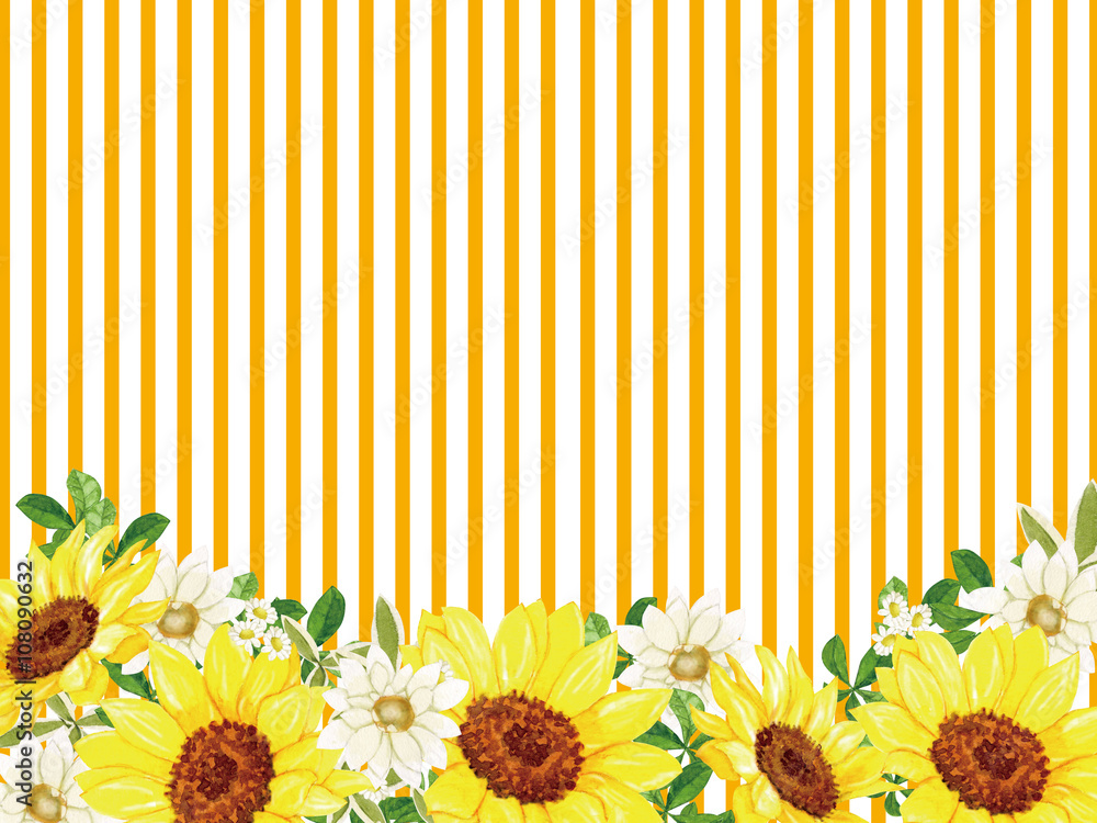 Obraz premium sunflower yellow and beautiful